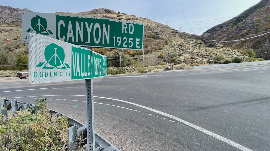 Box Elder County Sheriff Kevin Potter is on leave after a crash in Weber County that critically injured a woman. This photo, taken Friday, Oct. 30, 2026, shows the location of the crash along Canyon Road where it intersects with Valley Drive.