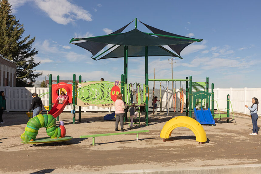 Completed in less than 10 months, La Estrellita, part of the Community Council of Idaho's Migrant and Seasonal Head Start program, officially celebrated the opening of it's new playground on Wednesday. | Daniel V. Ramirez, EastIdahoNews.com