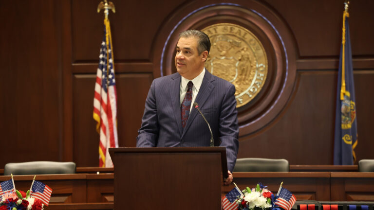 Idaho Attorney General Raúl Labrador speaks at the Idaho Medal of Honor ceremony held Sept. 1, 2026, at the Idaho Statehouse in Boise. (Photo courtesy of the Idaho Attorney General’s Office)