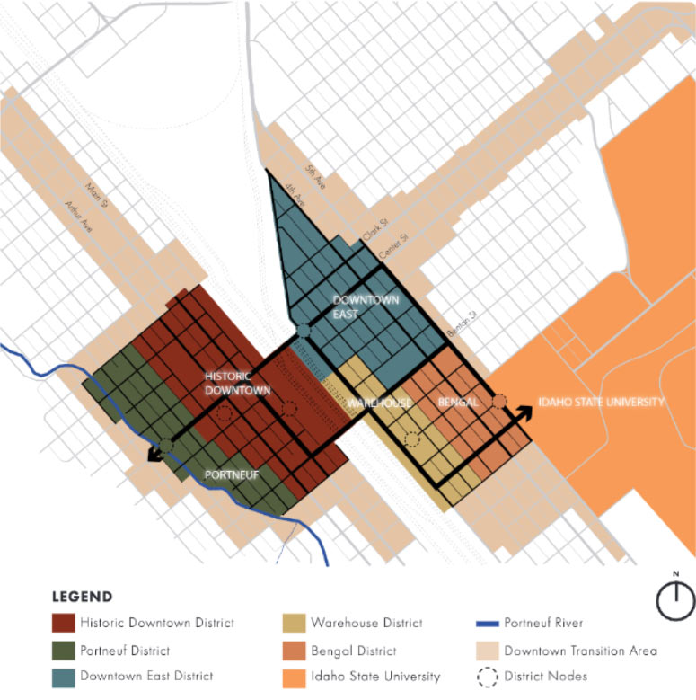 Districts of Downtown Pocatello