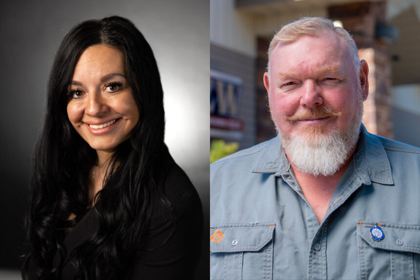 Jennifer Miles (left) and Nate Roberts (right).