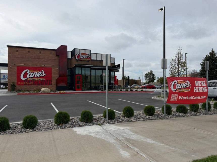 Raising Canes outside
