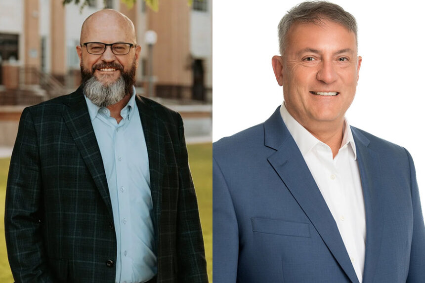 Senator James Ruchti (left) and John Crowder (right)