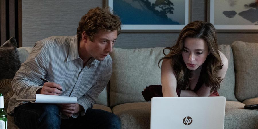Jeremy Allen White and Mikey Madison in The Social Reckoning (2026)