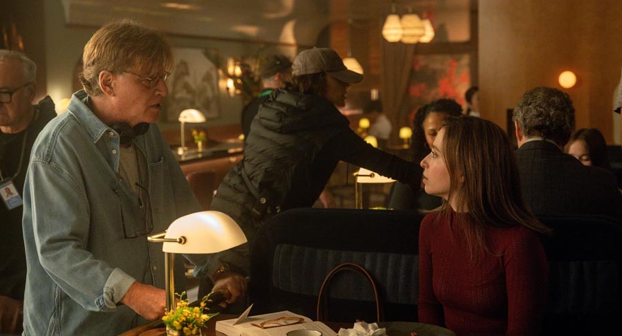 Aaron Sorkin and Mikey Madison in The Social Reckoning (2026)