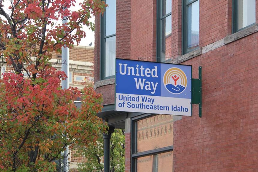 The signage for United Way of Southeastern Idaho's downtown Pocatello office.