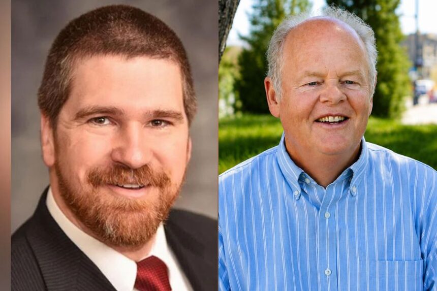 Incumbent republican Marco Erickson (left) is running against democrat Todd DeVries. | Courtesy photos