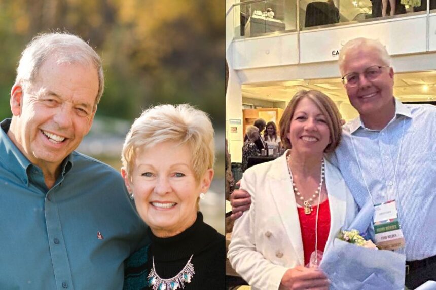 Steve and Cindy Carr (left) and Park and Sharon Price (right). | Courtesy photos