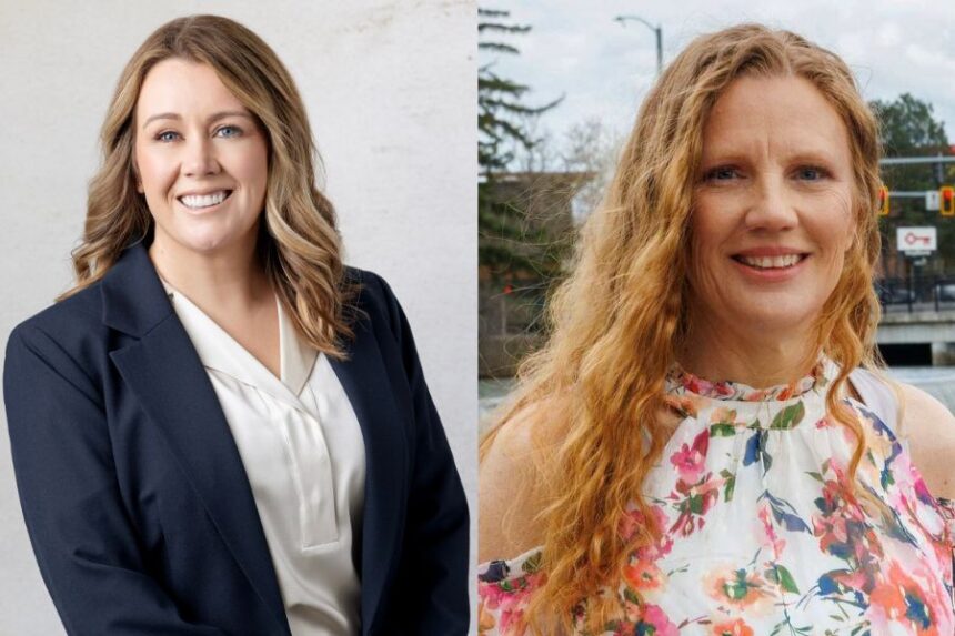 Erin Bingham (R) on the left, and Kamber Weninger (D) on the right. | Courtesy photos