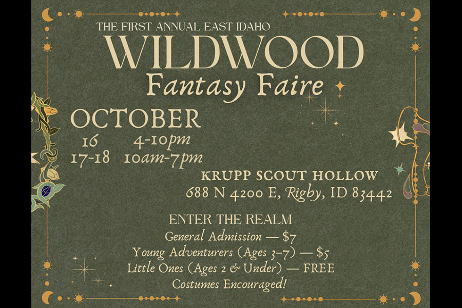 A flyer for the Wildwood Fantasy Faire that will begin this Friday until Sunday at Krupp Scout Hollow. | Courtesy Heather Rose