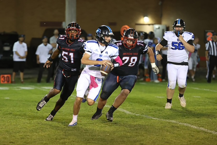 Bear Lake's Dax Perkins scrambles