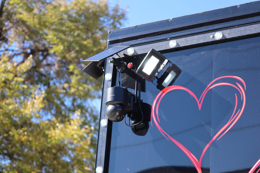 A security camera at Naughte Latte. | Kaitlyn Hart, EastIdahoNews.com