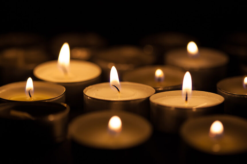 candles with warm glow