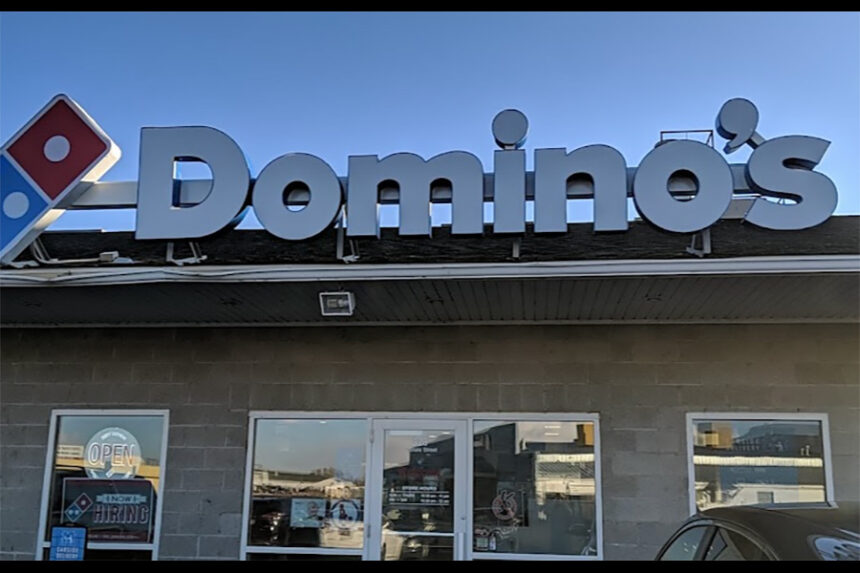 Domino's pizza in Shelley. | Google Maps