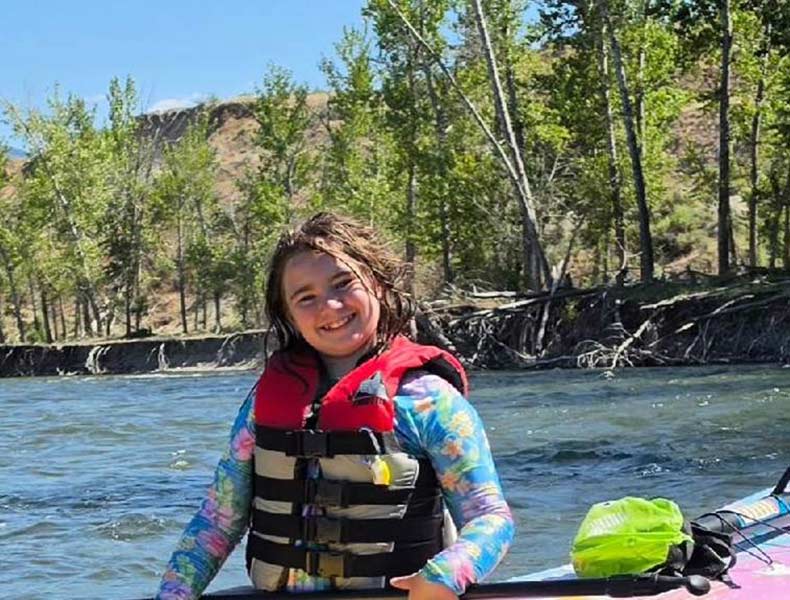 Recent photo of Grace Benson on a float trip of the Salmon River. | Courtesy U.S. Senate