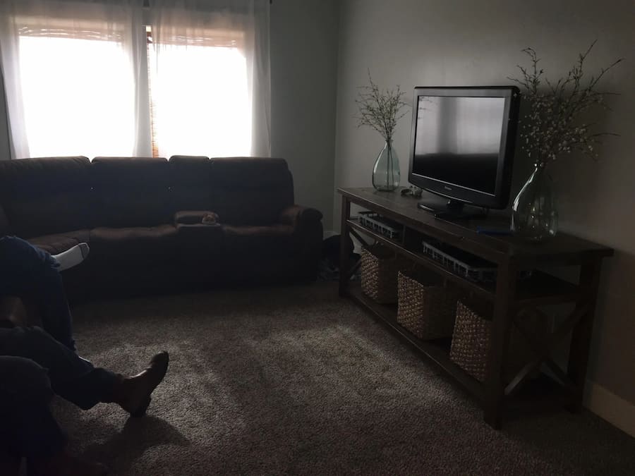 living room of Eloise's family