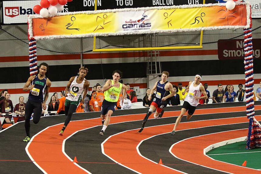 Athletes on the old track at Idaho State University | Courtesy ISU