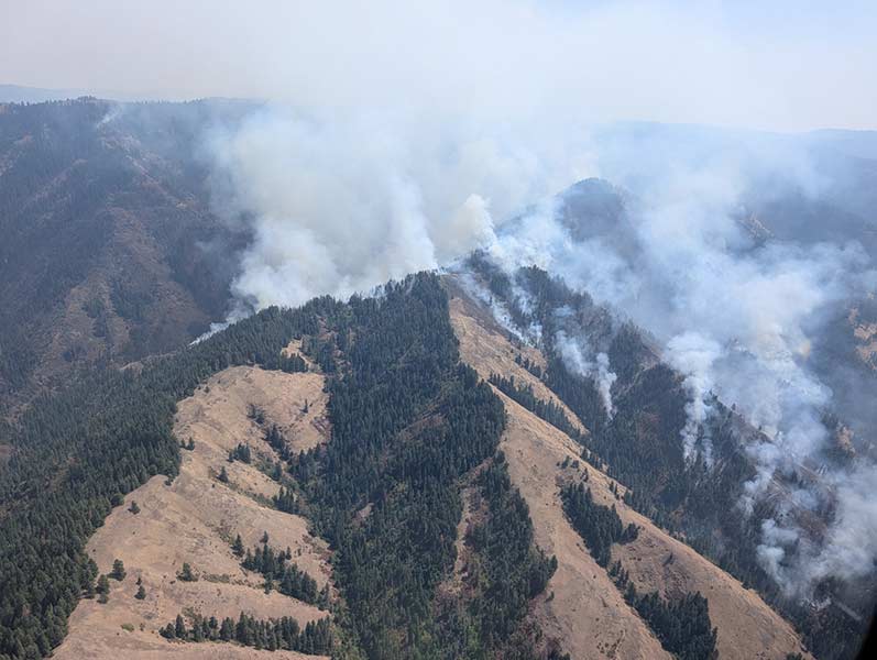 Paradise Fire photo provided by the City of Walla Walla, Washington
