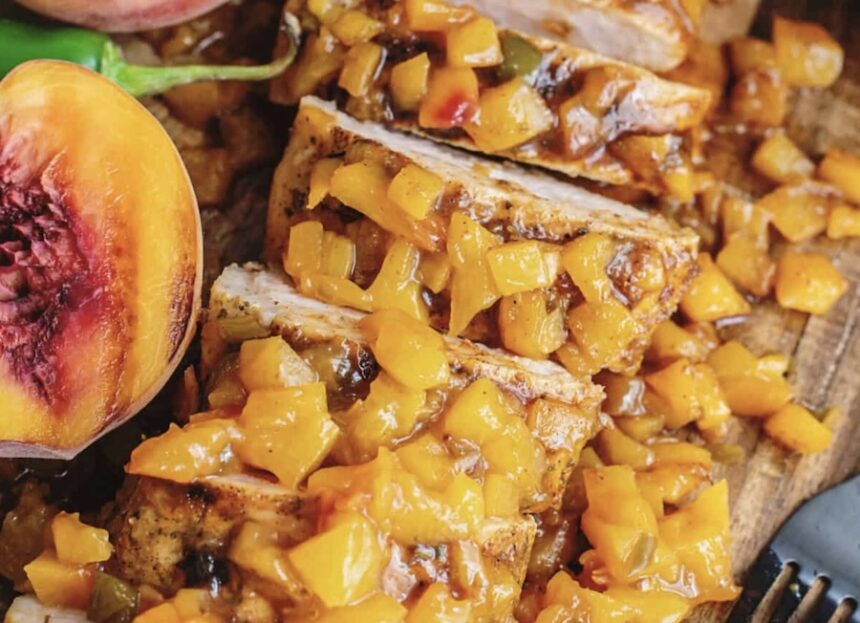 Peach pork