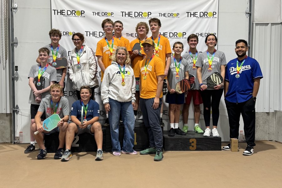 Novice, intermediate, and advanced players compete in the pickleball tournament. | Kristy Wilson.