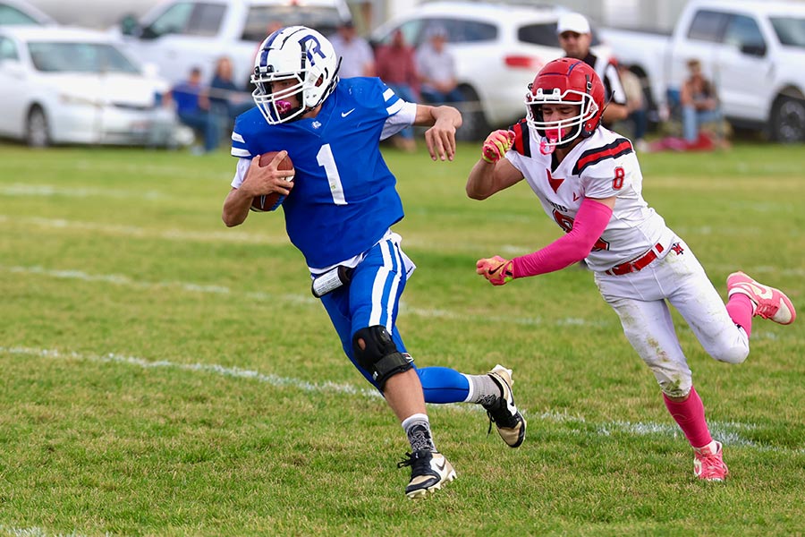 Rockland football Xavier Parrish