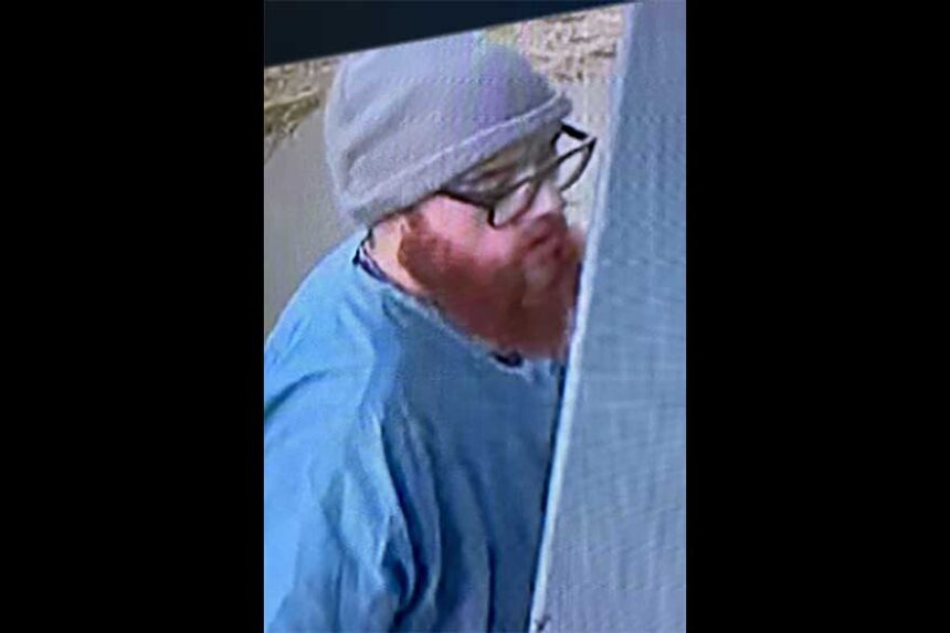 A photo from a wanted poster released Monday shows surveillance images of inmate Jacob Allen Morley taken during his escape late Sunday. | CNN