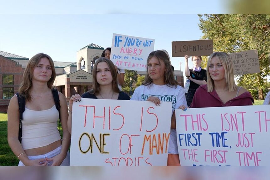 Timberline students protest