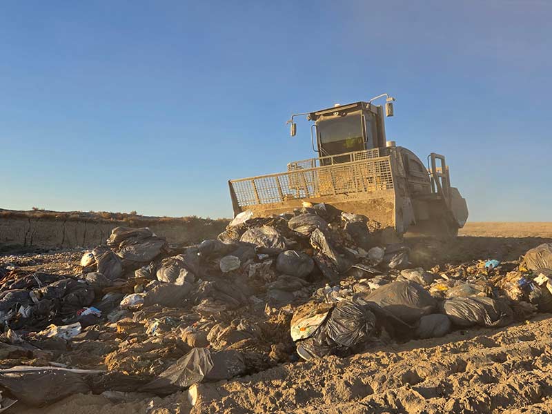 Trash at the Circular Butte Landfill in Terreton. | Courtesy Kimberly Murphy