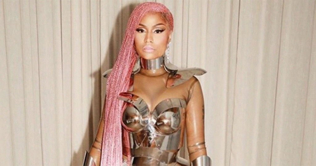 Nicki Minaj Struts Pink Lemonade Braids in her 'Motorsport' Video
