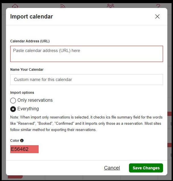 How can I block calendar dates on other sites but leave them open on Houfy.