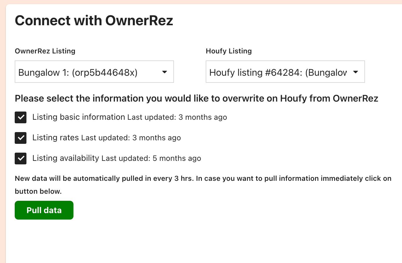 Added new listing at Ownerrez, how to import it