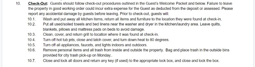 Tiki House Rental Agreement