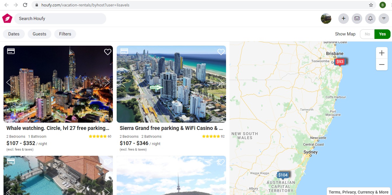How do I share my single or multiple property link?