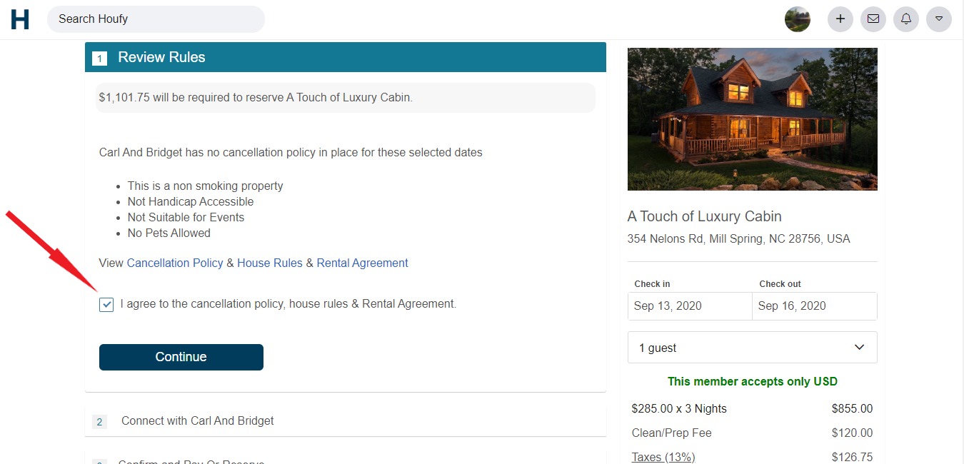 How to add or update your cancellation policies on Houfy