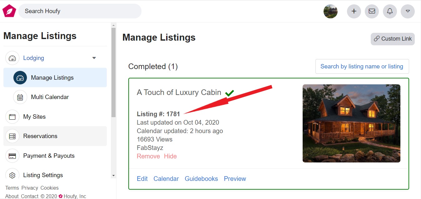 How do I share my single or multiple property link?