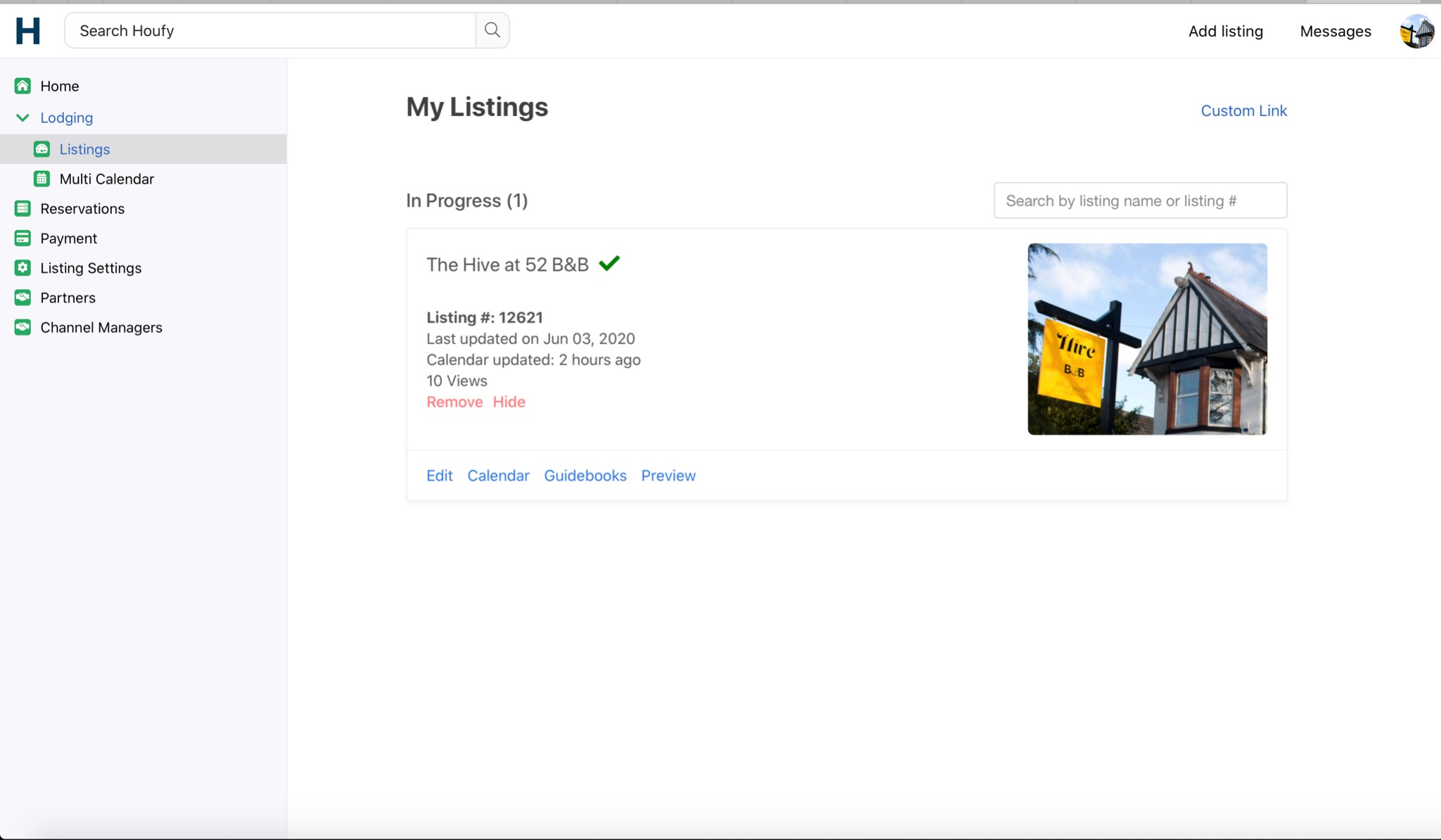 Why does my listing show