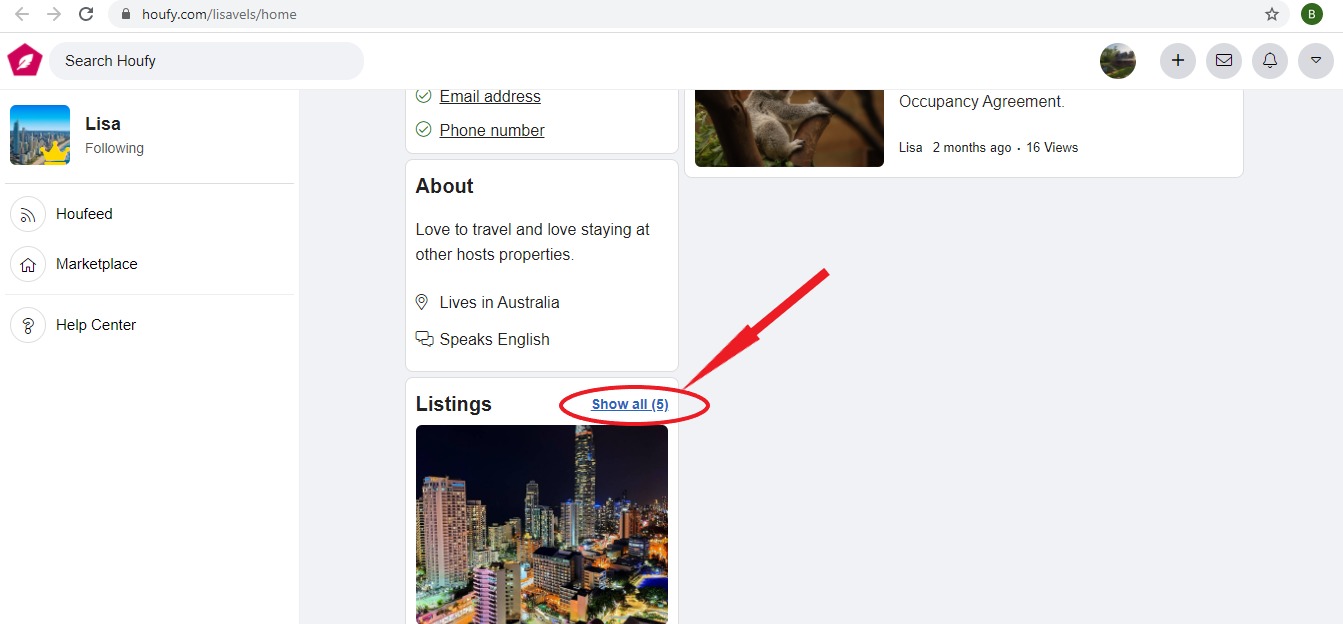 How do I share my single or multiple property link?