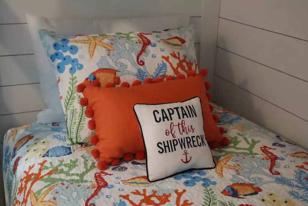 Let your kids be "Captain of this Shipwreck" during their stay! Kid’s will love the ocean decor & theme found throughout the beach home! Don’t be surprised if they say it was their best vacation ever!!! Let your kids be "Captain of this Shipwreck" during their stay! Kid’s will love the ocean decor & theme found throughout the beach home! Don’t be surprised if they say it was their best vacation ever!!! - Shipwrecked Beach House Orange Beach, Alabama - Orange Beach