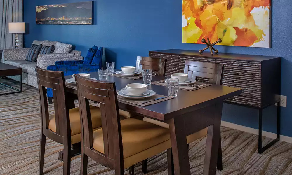 Kitchen & Living Area Kitchen & Living Area - Boulevard Resort 3bdr Penthouse - Las Vegas