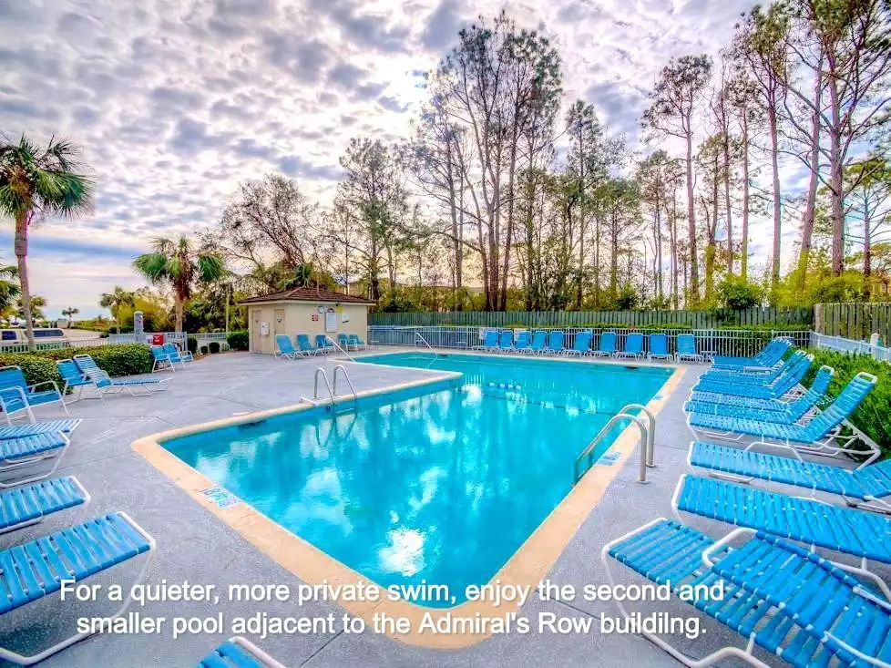 Need a more relaxing swim? Take a dip in the Admirals Row pool. Need a more relaxing swim? Take a dip in the Admirals Row pool. - HHI TIDE 21, Family Vacation Rental, HHB&T Resort - Hilton Head Island