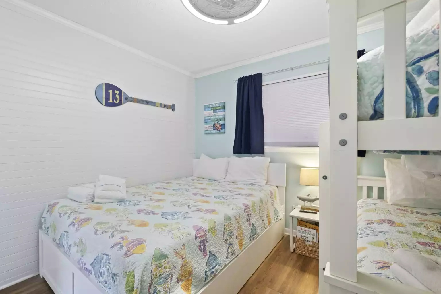 Store your belongings in the two huge drawers that slide out from the queen bed. Store your belongings in the two huge drawers that slide out from the queen bed. - HHI TIDE 21, Family Vacation Rental, HHB&T Resort - Hilton Head Island