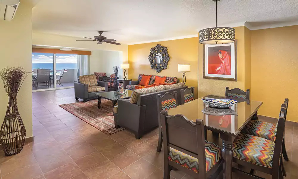 Kitchen & Living Area Kitchen & Living Area - Coral Baja Resort 3bdr Penthouse #A - San José del Cabo