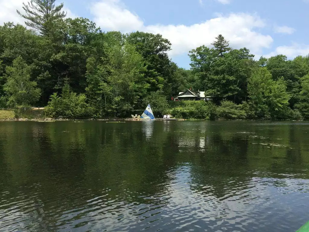 View from lake. Boat rentals available. View from lake. Boat rentals available. - Vermont Cottage Amherst Lake & Sanctuary - Plymouth
