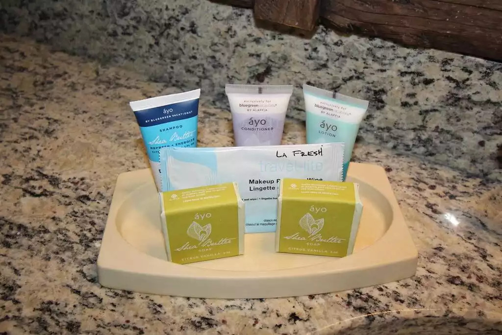 Both bathrooms include vanity cabinet for storage, granite countertop and (most units have a) magnified makeup mirror. All towels - bath towels and pool towels, hair dryer, soap, lotion, make up remover wipes, shampoo and conditioner are included. Both bathrooms include vanity cabinet for storage, granite countertop and (most units have a) magnified makeup mirror. All towels - bath towels and pool towels, hair dryer, soap, lotion, make up remover wipes, shampoo and conditioner are included. - Entire Cabin 1 Wisc Dells 3 Beds(2Bedrooms) 2Baths - 63 Christmas Mountain Road
