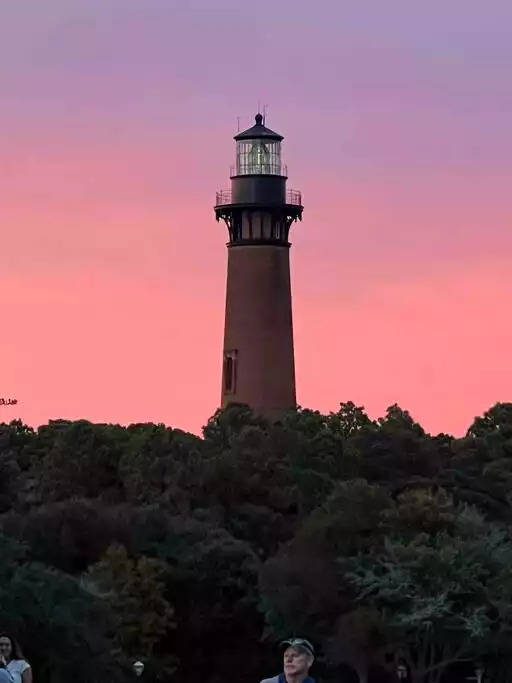 Currituck Beach Lighthouse at sunset Currituck Beach Lighthouse at sunset - It’s Always Sunny In Corolla - Corolla