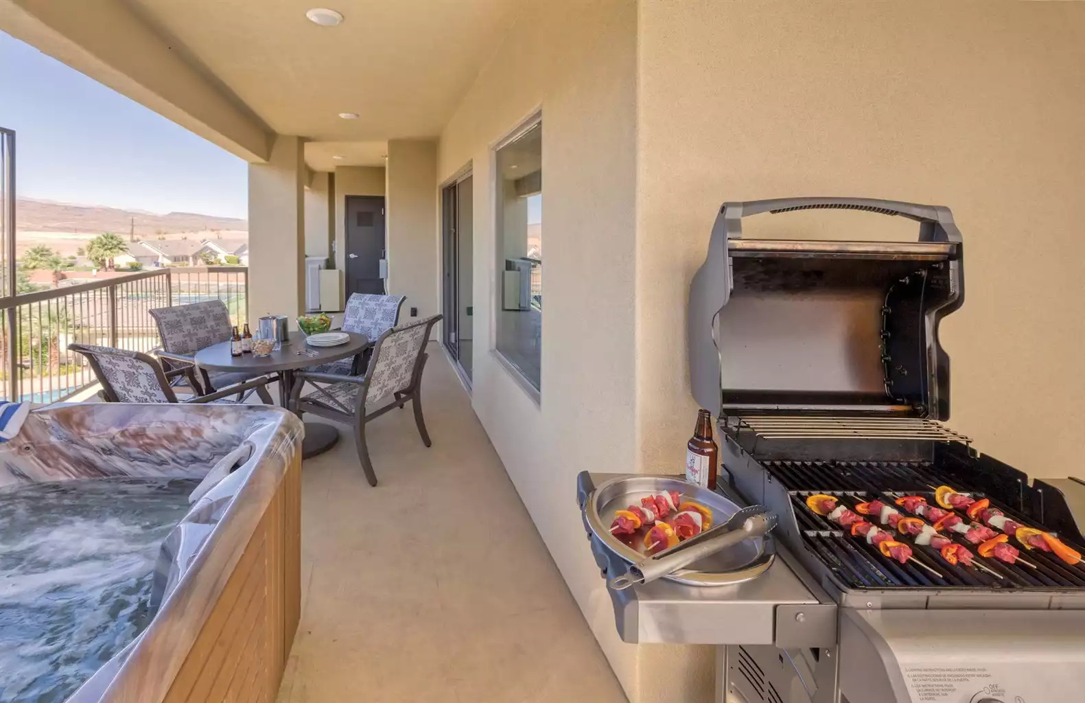 Balcony w/ Grill Balcony w/ Grill - Estancia Resort 4bdr Presidential - St. George