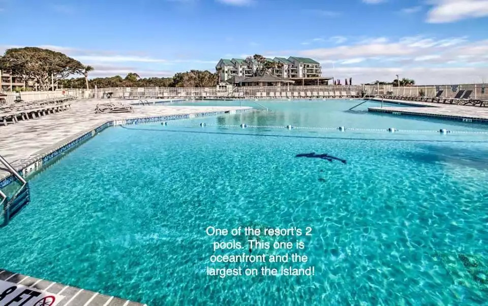 Cool off in the largest oceanfront pool on the island! Cool off in the largest oceanfront pool on the island! - HHI TIDE 21, Family Vacation Rental, HHB&T Resort - Hilton Head Island