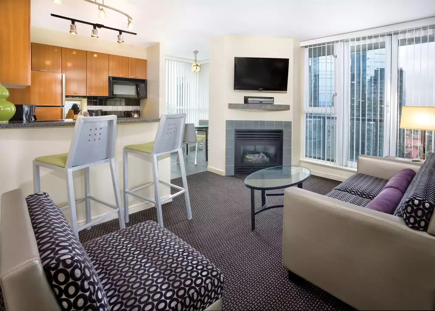 Kitchen & Living Area Kitchen & Living Area - The Canadian Resort 2bdr Compact - Vancouver