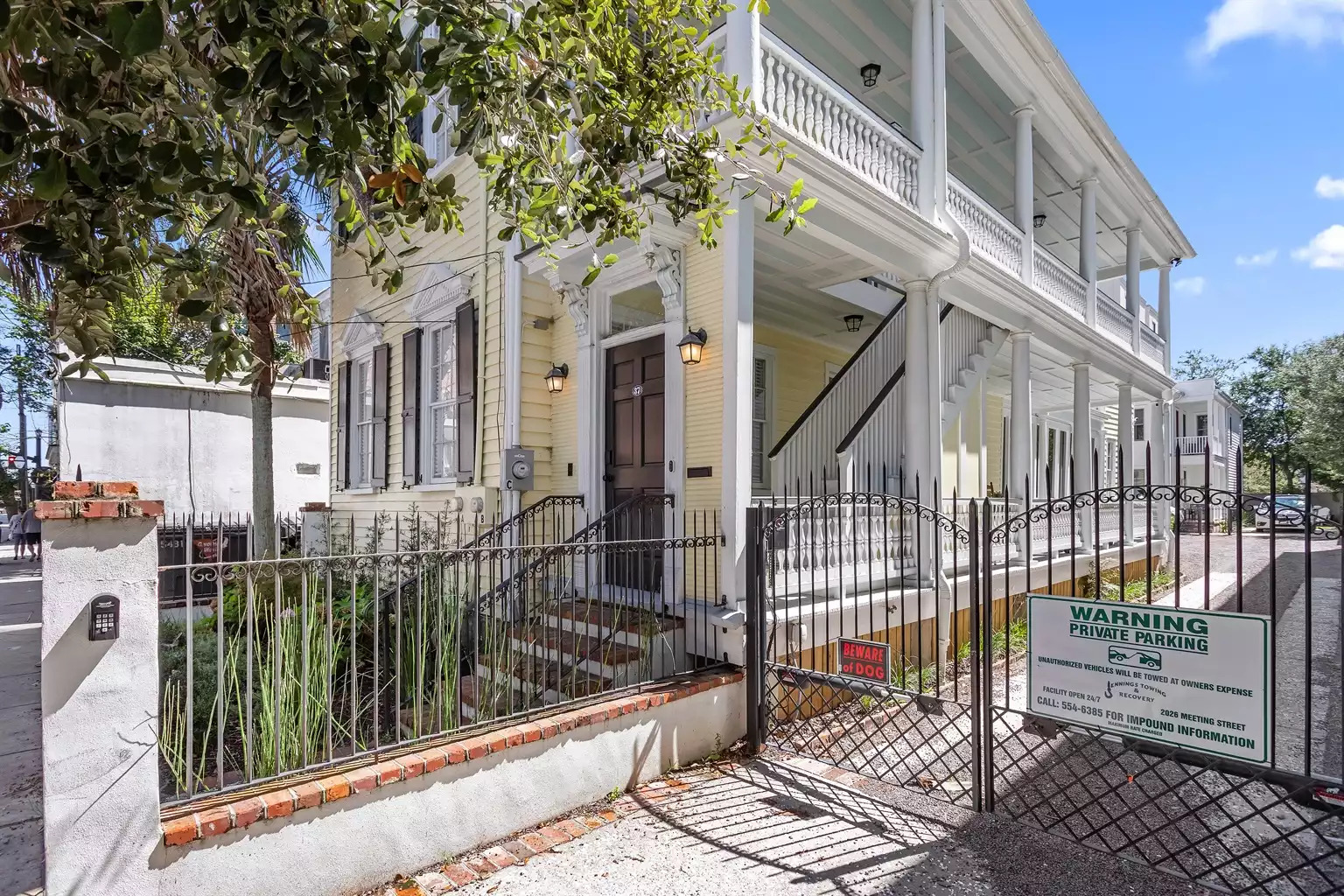 Exterior - Gated Parking Exterior - Gated Parking - Ashley House - Charleston