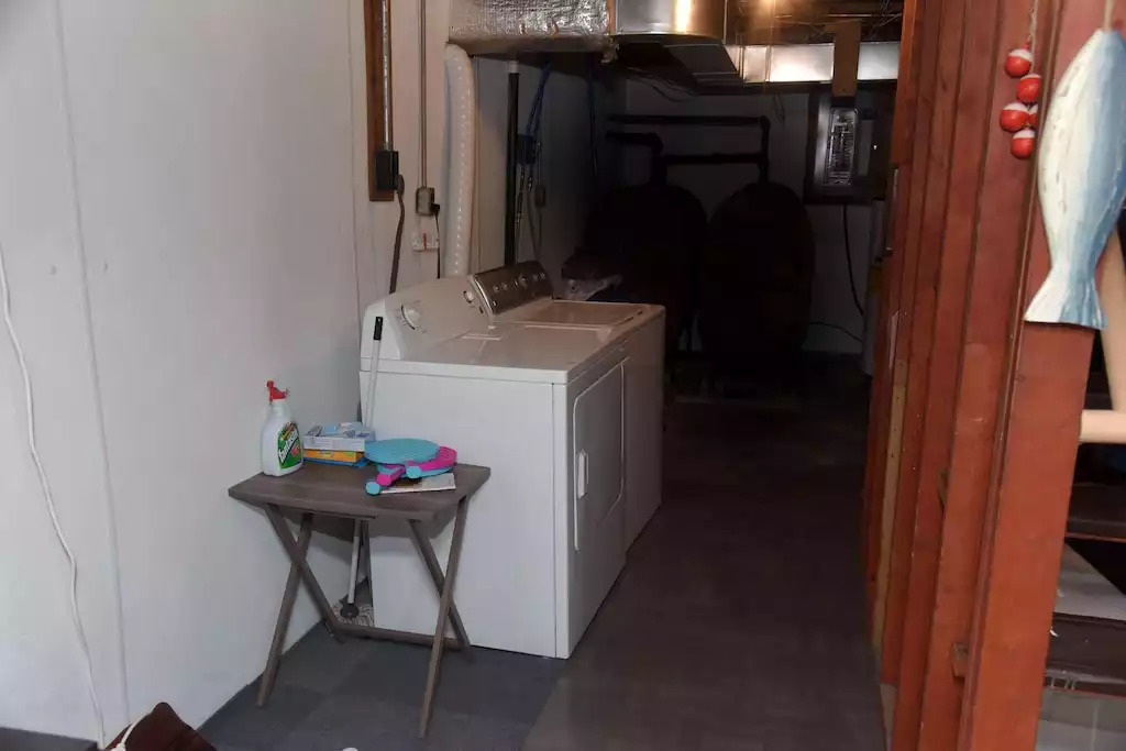 A full size washer and dryer are included in the basement A full size washer and dryer are included in the basement - Legacy Lake House - Kingsley